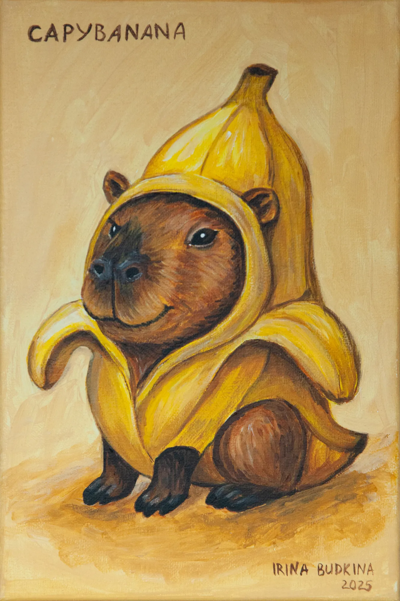 Для открытия припасла свою любимую (на данный момент) капибарочку в костюме банана