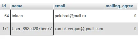 Это два разных аккаунта, зарегистрированных в разное время.