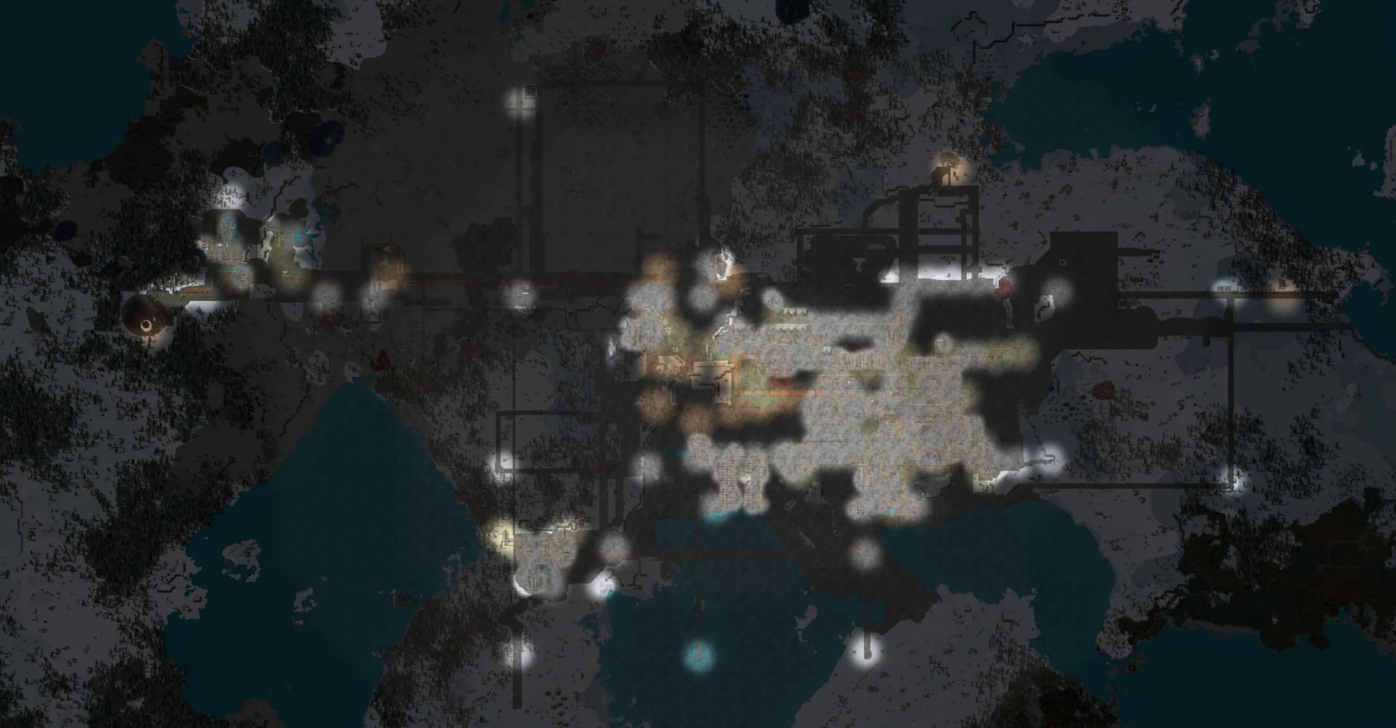 фубля. аж тошно. засиделся. и это ещё только зеленые колбочки. тут базы как таковой ещё даже нет, до сих пор :). зато паровозики чух-чухают, жаль задизайнены слабенько. (блин, ничё не видно. а я уже и так сжимал, пережимал)