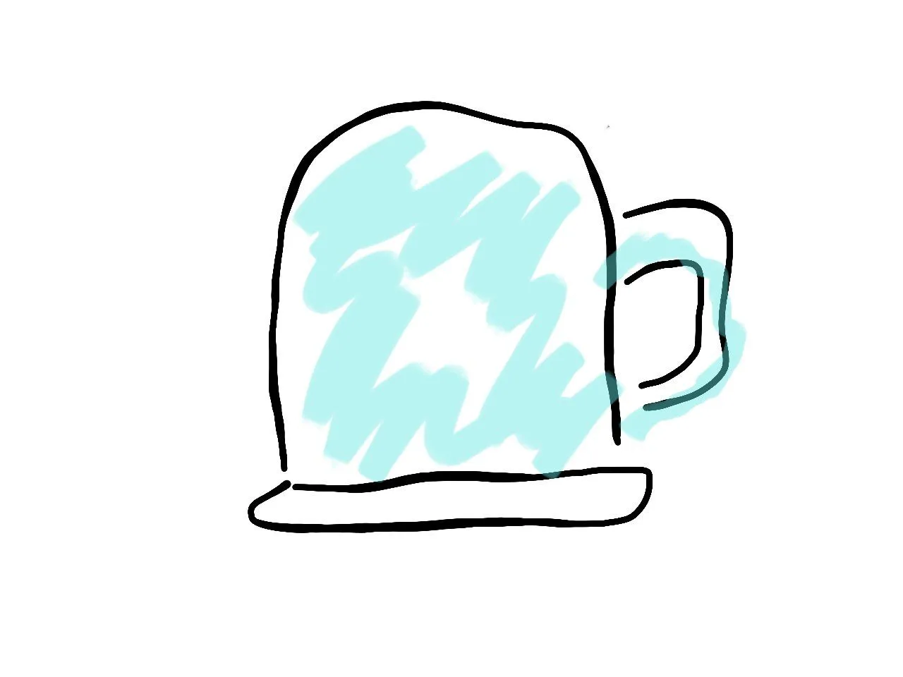 Он перевёрнут, а следовательно пуст. Ауф.