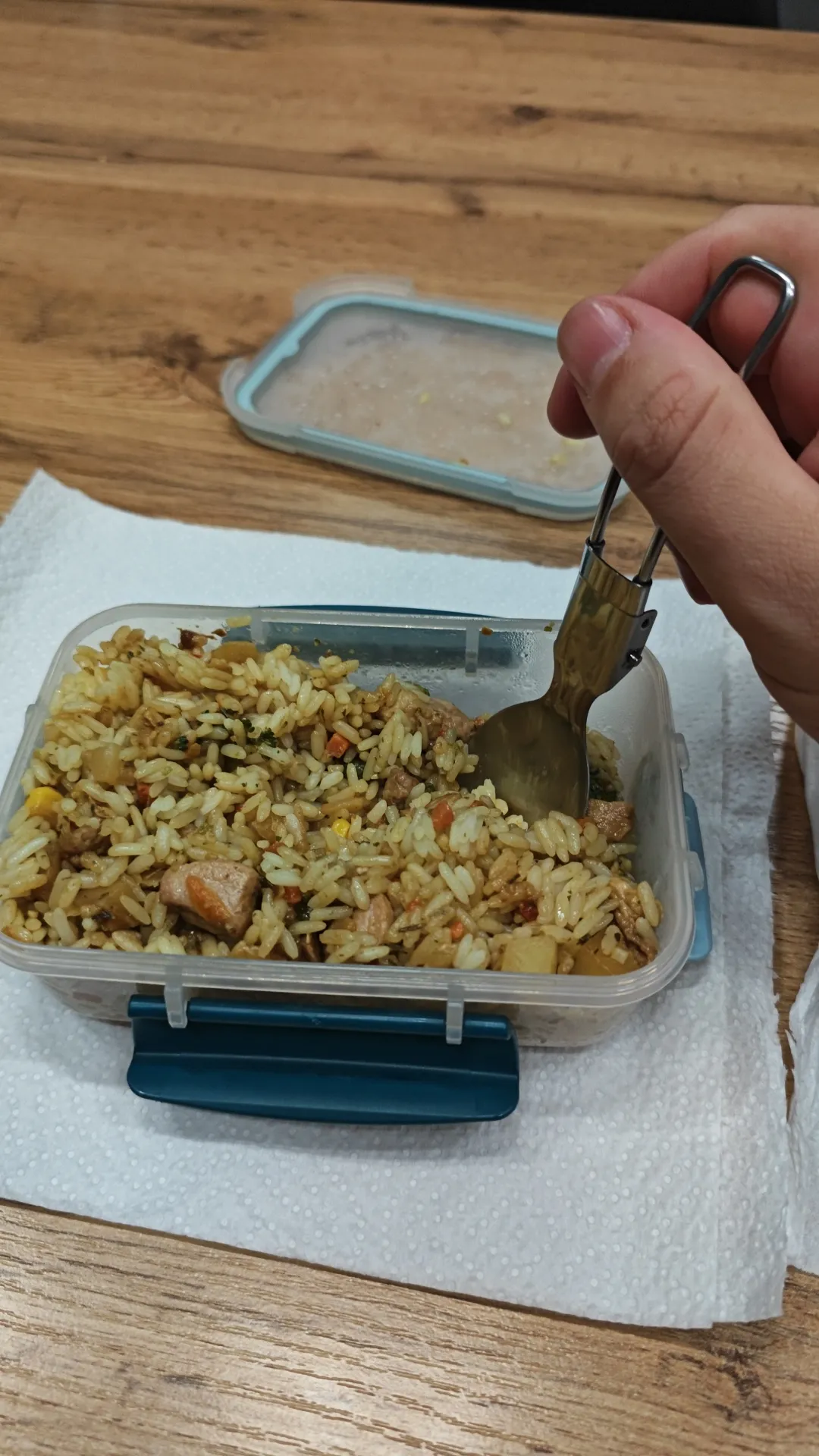 Овощная смесь с рисом и свининой