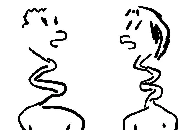 Я оглянулся посмотреть, не оглянулась ли она...