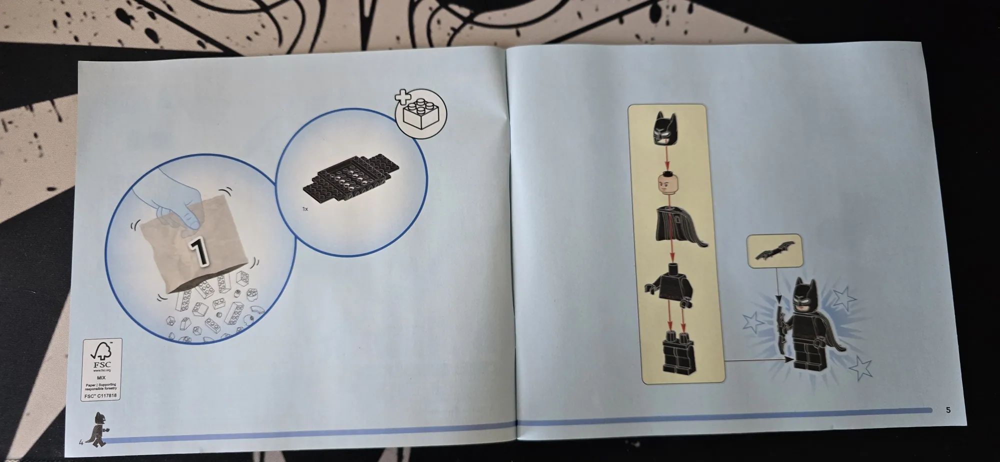 Сразу же в глаза бросается Бэтмен в нижней части и да, он показывает как близко мы к успеху)