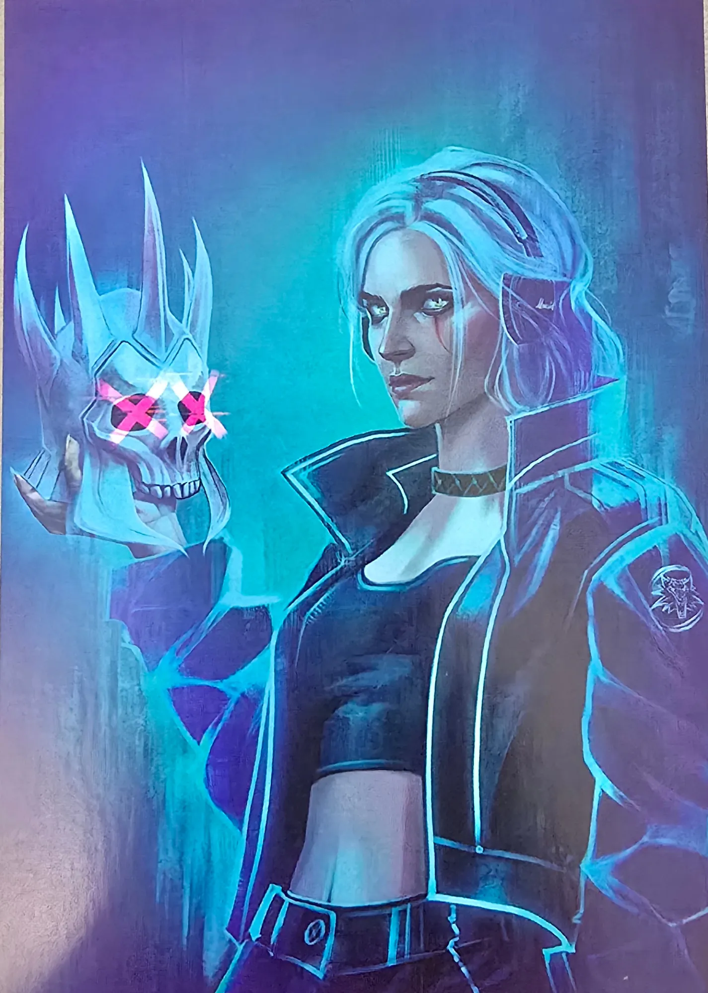 Цирила из мира Ведьмака в мире Киберпанк 2077