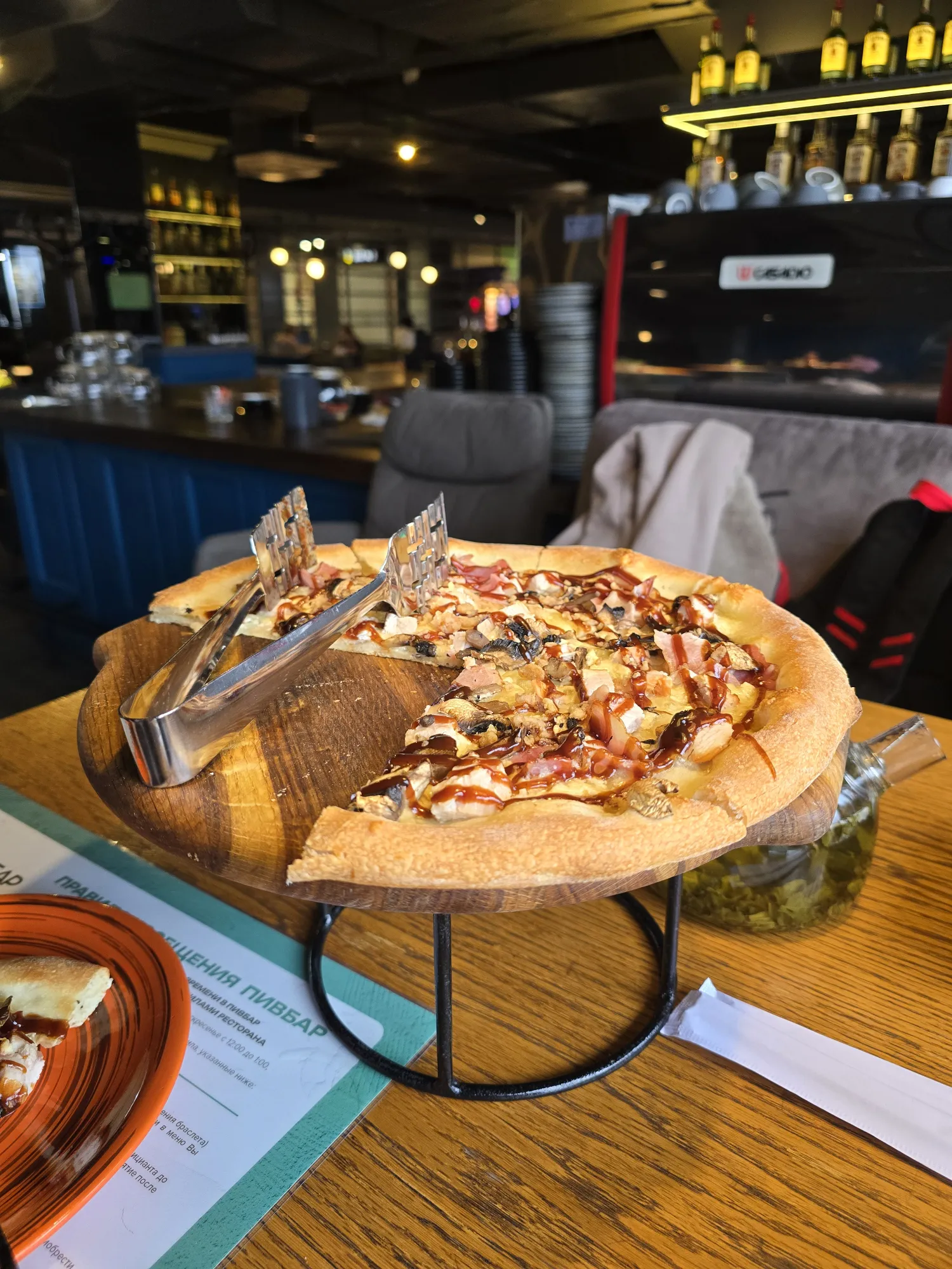 Курица-грибы- бекон