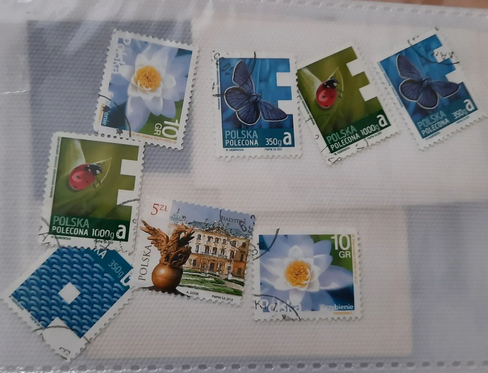 Польские почтовые марки. Заказывал из Польши товары для моделизма.