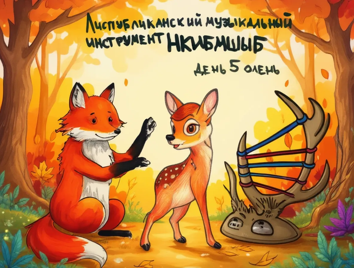 Брунь, и рожки стали арфой!