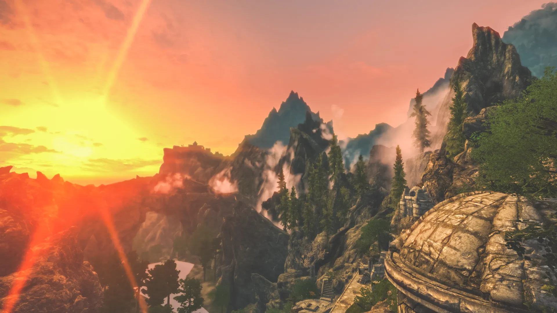 Снова "закат, вид сверху"