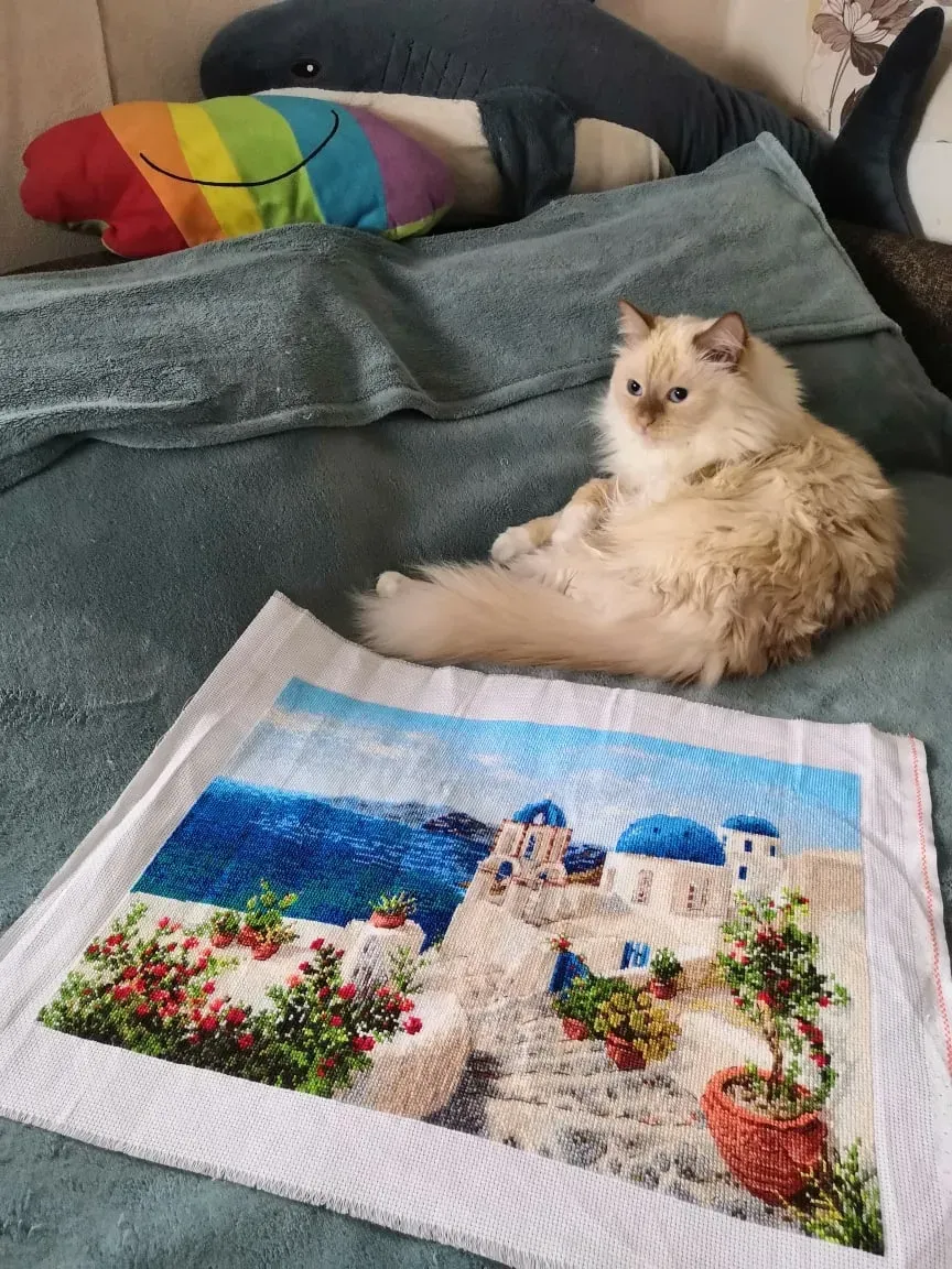 Эту работу я подарила коллеге по работе)