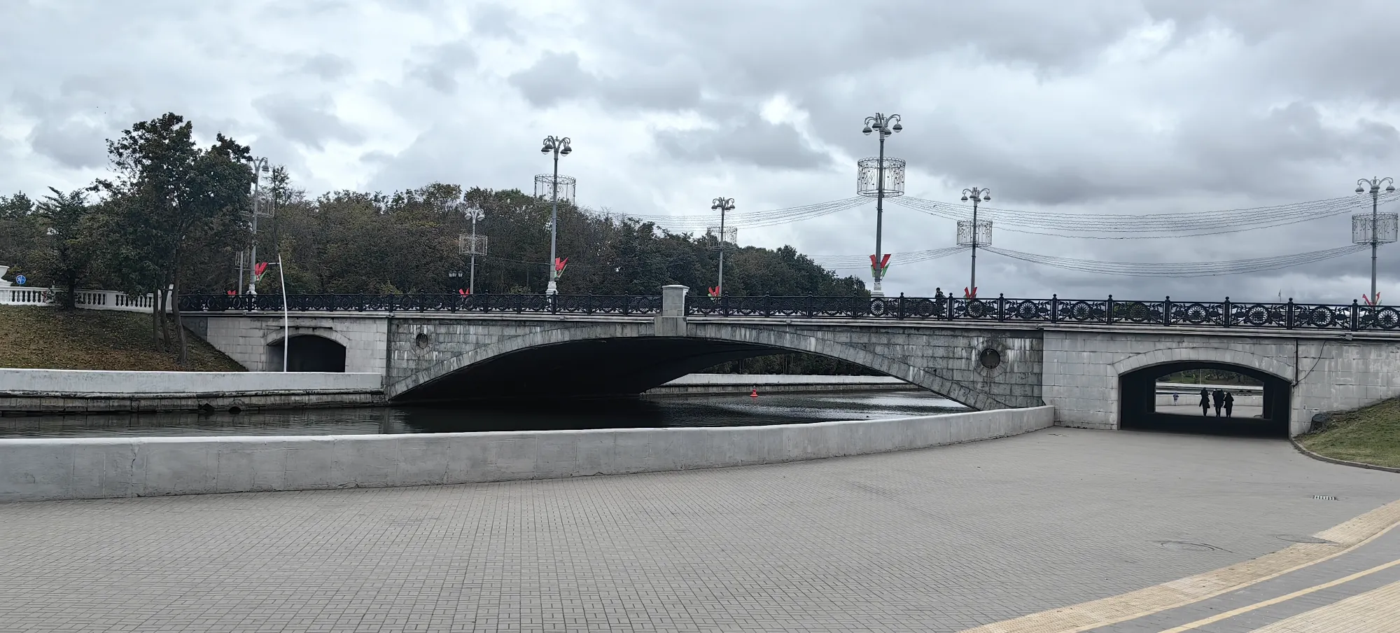 В парке был красивый вид