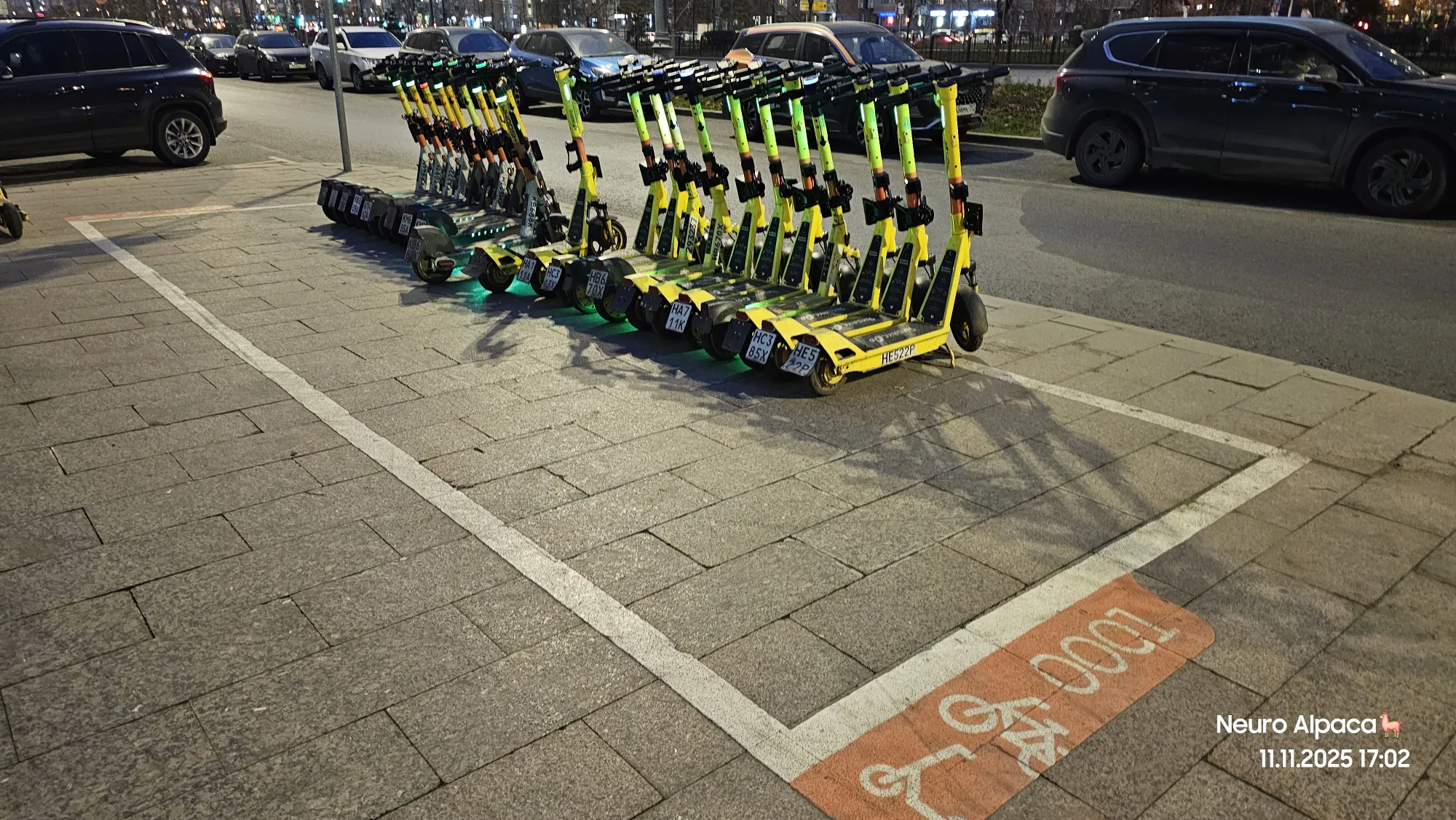 Не на каждой парковке у метро есть такие числа...