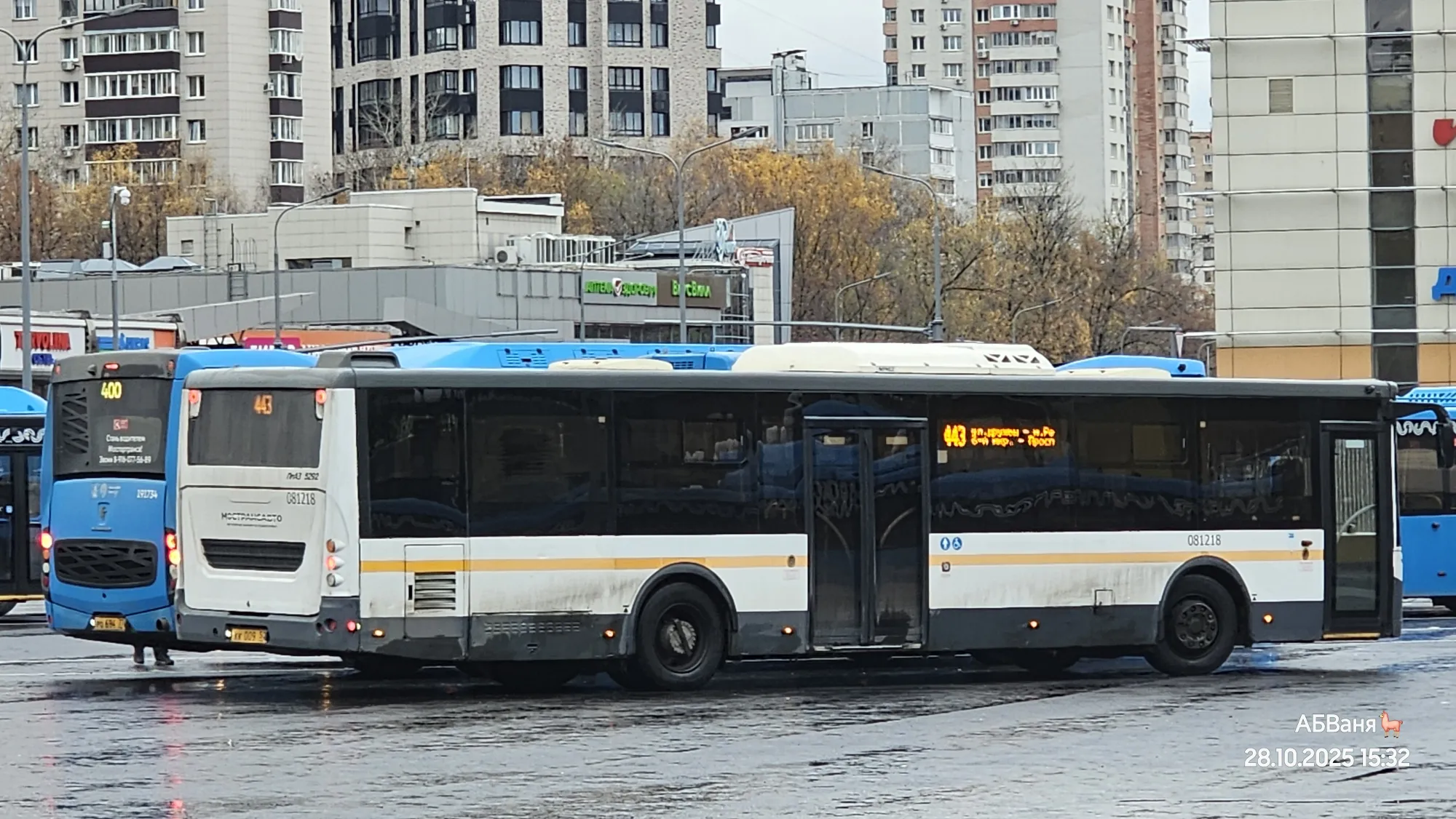 Скоро тут 443 автобус, областной, который удобно проезжает мимо моей остановки, следуя на свою конечную у станции метро, урежут до Беломорской... что ли, автобусы посинеют, а в нумерации маршрута появится единичка... Это так реорганизация происходит, отдача область → городу, если очень грубо, и некоторые местные маршруты уже так и существуют