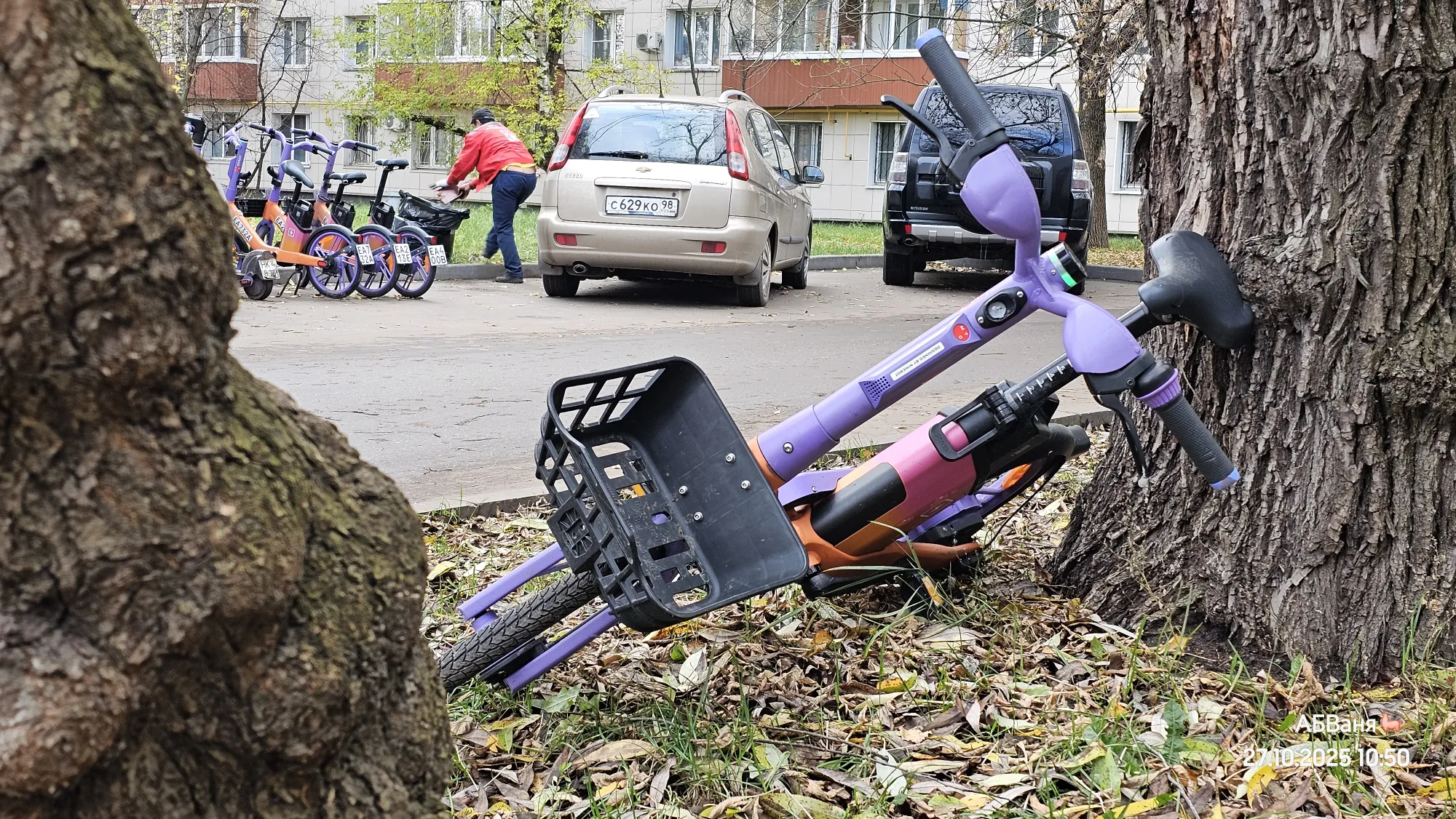 Велосипед прилёг