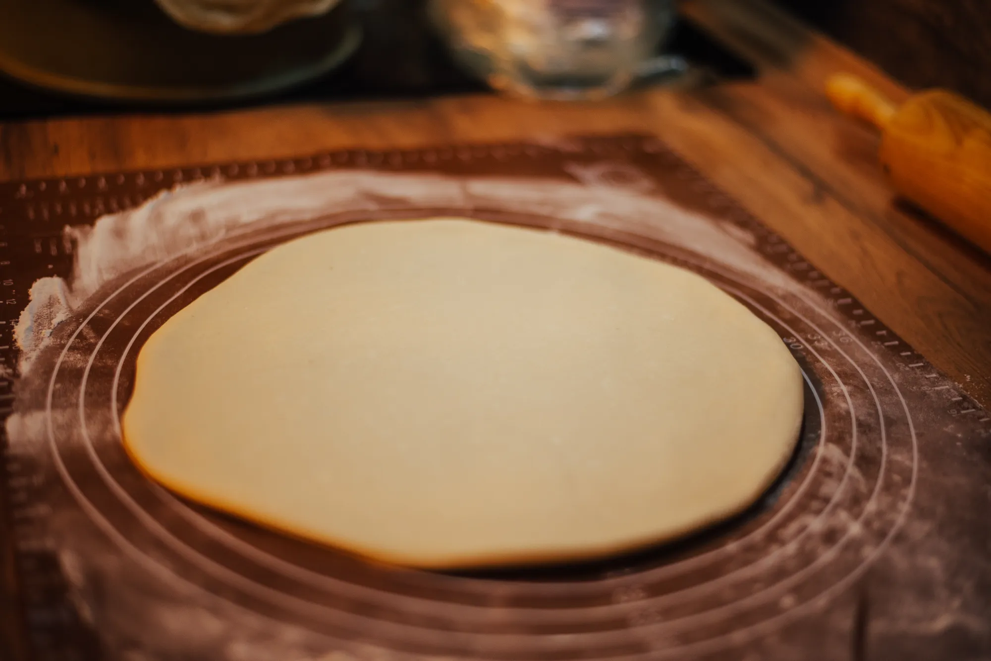 У меня диаметр получился чуть больше 25см