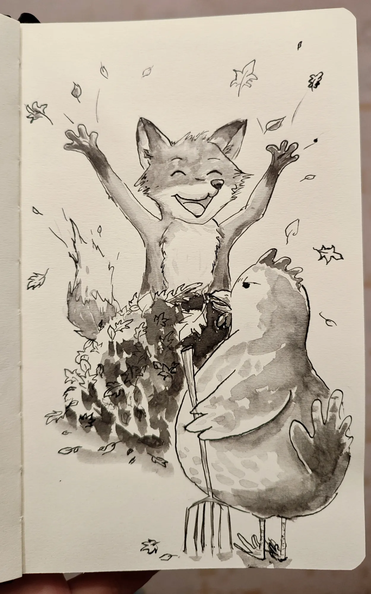 Наконец-то появился интернет, делюсь рисуночком за вчерашний день)