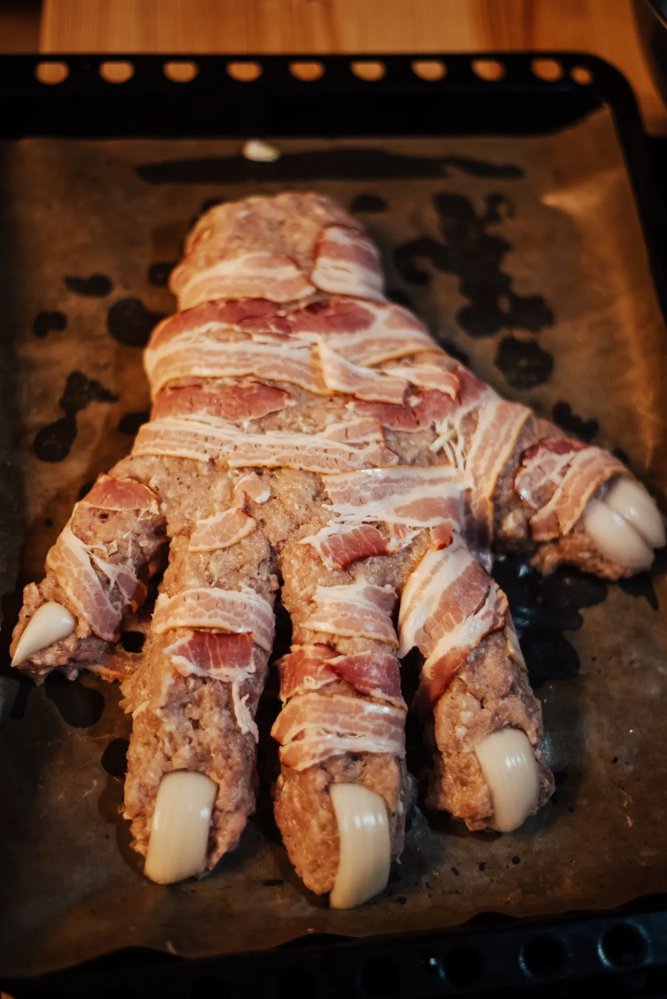 до отправки в духовку)