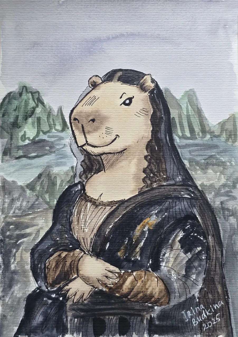 Вот на эту картину она запала